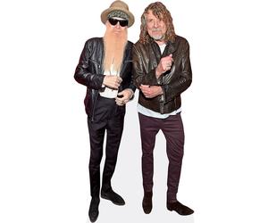 William Frederick Gibbons And Robert Plant (Duo 1) Mini ritaglio di celebrità