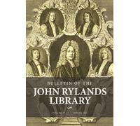William Gibson Bulletin of the John Rylands Library 97/1 (Tascabile)