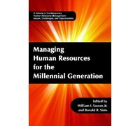 William I. Saus Managing Human Resources for the Millennial G (Copertina rigida)