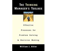 William J. Altier The Thinking Manager's Toolbox (Copertina rigida)