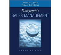 William L. Cron Thomas E. DeCarl Dalrymple's Sales Managemen (Copertina rigida)