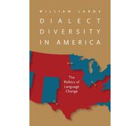William Labov Dialect Diversity in America (Tascabile) Page-Barbour Lectures