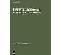 William Mandeville Papers in linguistics in honor of Léon D (Copertina rigida)