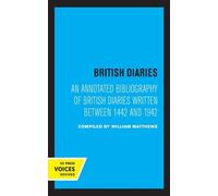 William Matthews British Diaries (Copertina rigida)