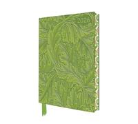 William Morris Acanthus 2026 Artisan Art Vegan Leather Diary Planner - Page to View With Notes: Original Flame Tree Publishing DIN A5-Format Exquisit ... künstlerisch gestalteten Buchschnitt