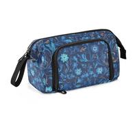 William Morris - Astuccio portamatite con cerniera e motivo floreale, di grande capacità, leggero, per bambini, materiale scolastico