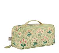 William Morris at Home Beauty case con cerniera, organizer per trucchi, formato da viaggio, vegano e cruelty friendly, regalo per lei, altezza 11,5 x larghezza 12,5 x lunghezza 24,5 cm