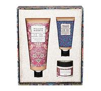 William Morris at Home Patchouli & Red Berry - Set regalo per la cura delle mani, crema per le mani da 100 ml, scrub per le mani da 50 ml e crema per unghie e cuticole, oli essenziali, vegani
