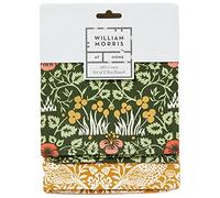 William Morris At Home Strofinacci da cucina, 100% cotone, set di 2 panni con passante per appenderlo, lavabili in lavatrice a basse temperature, stampa di ladri di fragole, regalo per gli amanti