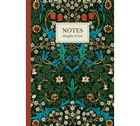 William Morris Blackthorn Pattern Notebook: A5 Lined Notebook | Arts and Crafts Inspired Stationery
