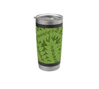 William Morris Branch Botanical Pattern Floreale Foresta Foglie Bicchiere termico in acciaio inox doppia parete