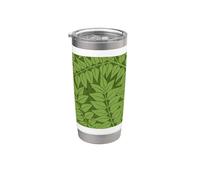 William Morris Branch Botanical Pattern Floreale Foresta Foglie Bicchiere termico in acciaio inox doppia parete