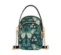 William Morris Butterfly Teal trendy pack per donne cross body con multi tasche borse da donna per regali di compleanno