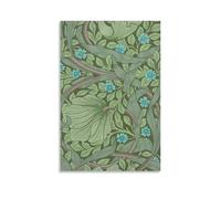 William Morris, campione di carta da parati William Morris con Nontiscordardime, C1870, poster da appendere alla parete