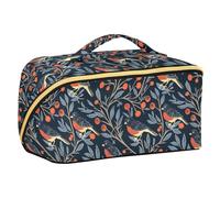 William Morris Design Bird blu scuro progettato borsa da viaggio con divisori borse da viaggio portatile per donne accessori da viaggio