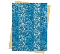William Morris Gallery Stripe Twill Greeting Card Pack: Pack of 6 Blank Inside and Shrink-wrapped With a Gold Envelope