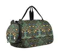 William Morris Green Life Tree Duffel Bag con scomparto per scarpe multifunzionale borsa sportiva borsa da viaggio per viaggi, nuoto, danza, balletto bolsos deportivos para mujer