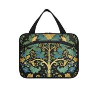 William Morris Green Life Tree Hanging Cosmetici Borse da viaggio con gancio, Designer Pieghevole Make up Borse per accessori Must Haves Lavoro bolsas de maquillaje para Mujer, William Morris - Albero