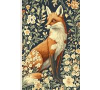William Morris-Inspired Fox Journal: A Vintage Notebook with Decorative Patterns: Lined Writing Notebook for Ideas, Sketches, and Everyday Reflections