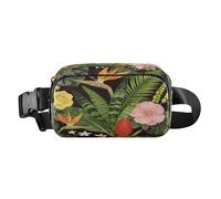 William Morris Marsupio alla moda con rosa gialla per piccoli uomini d'affari impermeabile con cinghia regolabile per shopping sport lavoro mochilas para hombres de cintura