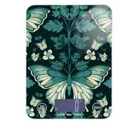 William Morris, mini bilancia portatile a forma di farfalla, per alimenti, 5 kg/5 g, con 4 unità per spezie e spezie