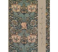 William Morris Notebook: Vintage Design College Ruled College Ruled 8x10 120 Lined Pages