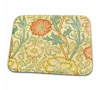 William Morris Pink And Rose - Green Garden Flower Flower Pattern Vintage Art Zerbino Asciugapassi Lavabile In Lavatrice Tappeti Da Bagno Asciugatura Rapida Tappeto Entrata Per Doccia 40X60 Cm