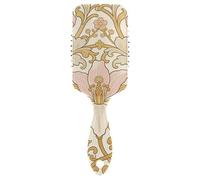 William Morris Pink Lily graziosa spazzola per capelli progettata per massaggio del cuoio capelluto per capelli lisci con manico ergonomico cepillos para cabello