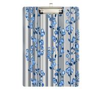 William Morris Portablocco a righe con fiore clinico per infermieristica, foro standard per calcio, softball, allenatore, dimensioni 9 x 12,5 Tablas para escribir