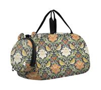 William Morris Red Strawberry Bird - Borsone da palestra da ragazza con scomparto per scarpe, grande capacità, per viaggi, sport, fitness e allenamento