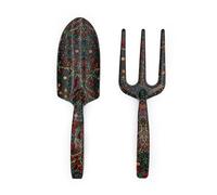 William Morris - Set di attrezzi da giardino, forchetta e cazzuola con stampa di prugnolo spinoso, elegante regalo per giardinaggio, progettato nel Regno Unito