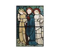 William Morris - Stampa artistica da parete su tela, motivo: Three Mary at The Sepulchre 1862, 20 x 30 cm