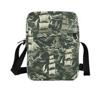 William Morris stile Pirati Khaki barca a vela piccola borsa messenger per le donne Borse da donna Cinghia regolabile per lavoro lavoro