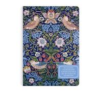William Morris Strawberry Thief: Handmade Embroidered B5 Journal