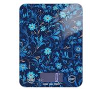 William Morris Style Blue Floral Pattern Easy Clean Bilancia per alimenti 5 kg/5 g (scenario) piccola scala con 4 unità per cottura cottura pesa para comida