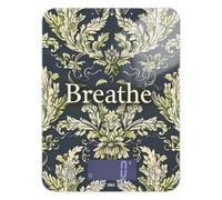 William Morris Style Text Breathe Lime - Bilancia digitale da cucina, impermeabile, 5 kg/5 g, peso digitale con 4 unità per cottura al forno (batterie non incluse)