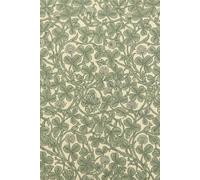William Morris Style Vintage Clover Pattern | 6 x 9 dot grid with page numbers | pretty notebook journal: also great for RPG journalling games.