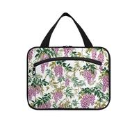 William Morris Tropical Wisteria Colorful Hanging Custodia da viaggio per articoli da toeletta con gancio Designer Lavabile Make up Borse per Viaggio Essentials Donne Palestra bolso para maquillaje de