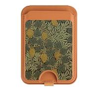 William Morris Vine Pattern Magnetic Card Wallet Holder Stand per iPhone 16 15 14 13 Pro Max, Multicolore