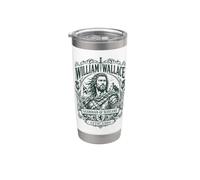 William of Wallace, custode della Scozia Castello, stampa verde Bicchiere termico in acciaio inox doppia parete