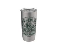 William of Wallace, custode della Scozia Castello, stampa verde Bicchiere termico in acciaio inox doppia parete