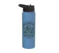William of Wallace, custode della Scozia Castello, stampa verde Stainless Steel Insulated Water Bottle