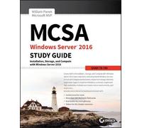 William Panek MCSA Windows Server 2016 Study Guide: Exam 70-740 (Tascabile)