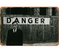 William S. Burroughs - Targa in metallo decorativa in stile retrò, stile vintage, 30 x 20 cm