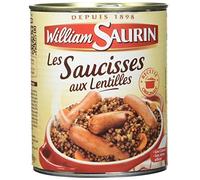 William Saurin La - Confezione da 3 salsicce con lenti da 840 g
