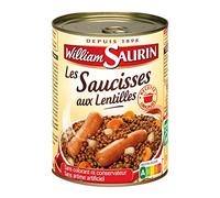William Saurin Salsicce con lenticchie, 420 g, 6 pezzi
