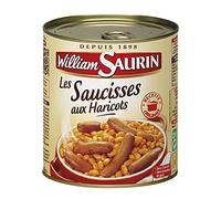 William Saurin - Salsicce In 840G Fagioli - Lot De 4 - Prezzo Per Lotto - Consegna Veloce