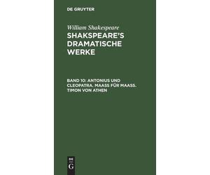 William Shakesp Antonius Und Cleopatra. Maaß Für Maaß. Timon (Copertina rigida)