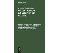 William Shakesp Die Lustigen Weiber Von Windsor. - Titus Andr (Copertina rigida)