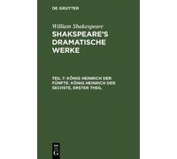 William Shakesp König Heinrich der Fünfte. König Heinrich der (Copertina rigida)
